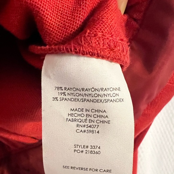 Cabi #3374 Little Red Jacket LRJ | Size 6 - Picture 3 of 3